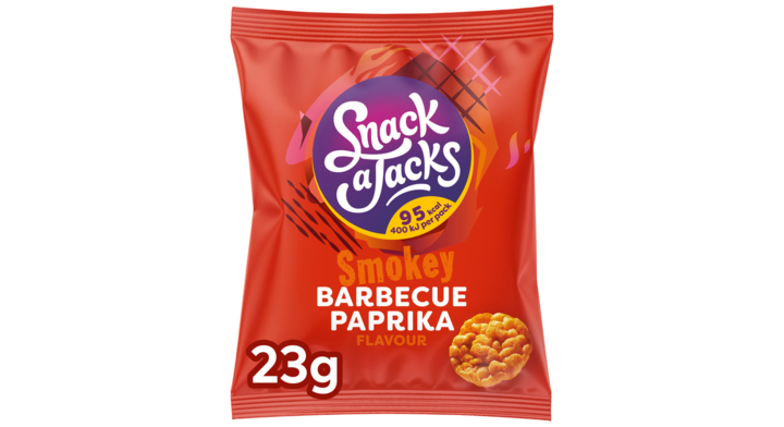 Mini rijstwafels snack-a-jacks barbeque paprika(37187)