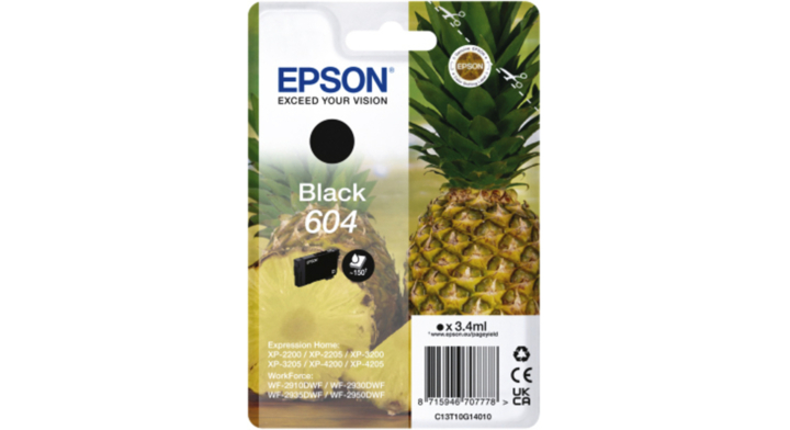 Inktcartridge epson 604 t10g14 zwart(c13t10g14010)