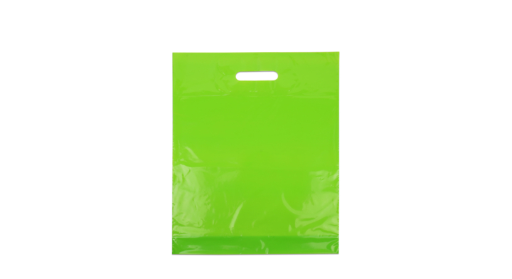 Draagtas, 35x44+2x4cm, ldpe, dkt, groen (400 stuks)