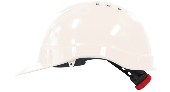 M-Safe veiligheidshelm, MH6010, met draaiknop, wit