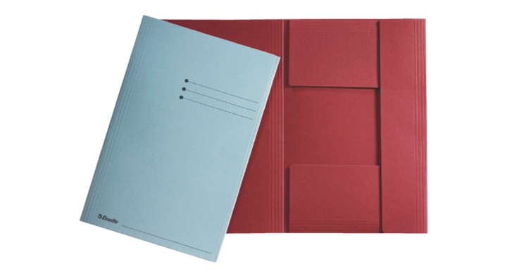 Dossiermap esselte manilla 3klep folio rood(1032315)