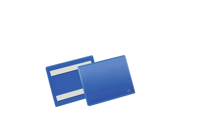 Documenthoes durable zelfklevend a6 liggend blauw ds/50st