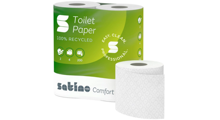 Satino Comfort | Toiletpapier | 200 Vel | 2-Laags | MT1 | Wit | 062240 (48 stuks) 