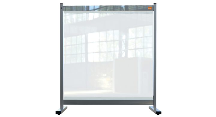Bureauscherm nobo doorzichtig pvc 770x860mm(1915547)