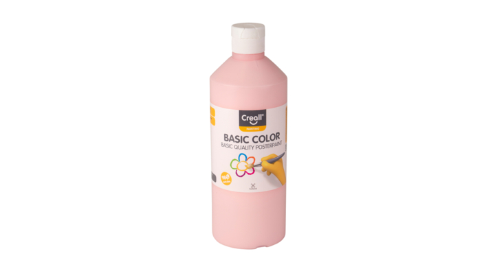 Plakkaatverf creall basic pastel rood 500ml(30094)