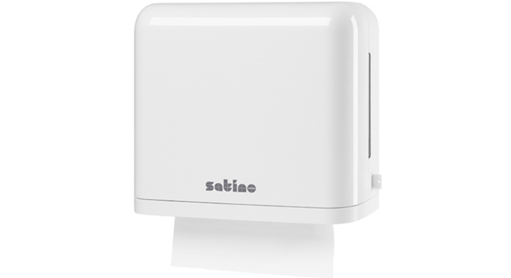 Satino by WEPA | Handdoek Dispenser | Middelgroot | PT3 | Wit | 331020 - OP=OP AANBIEDING