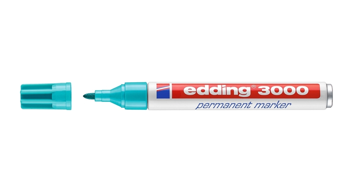 Viltstift edding 3000 rond 1.5-3mm turquoise(4-3000014)