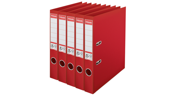 Ordner esselte no 1 power pp 50 mm rood 5st(162620)