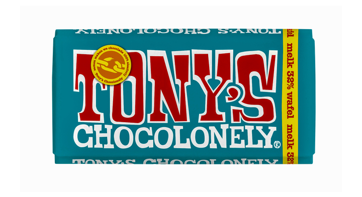 Chocolade tony chocolonely melk pennywafel reep(nlrmp180)