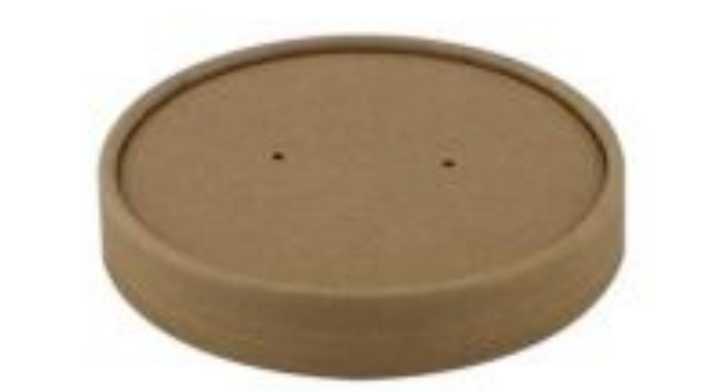 Deksel, kraft-PLA, soepbeker, 360ml (25 stuks)