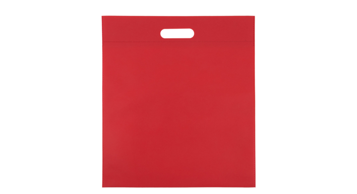 Draagtas, non-woven, 40x45cm, greep gestanst, rood (400 st)