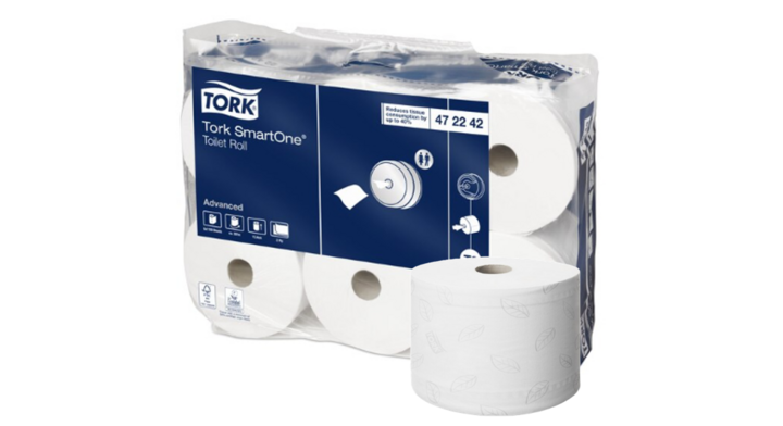 Tork SmartOne | Centerfeed Toiletpapier | 207 Meter | 2-Laags | T8 | Wit | 472242 (6 stuks)