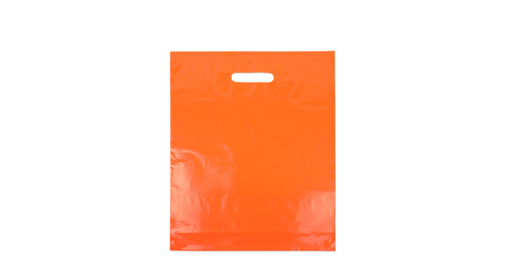 Draagtas, 35x44+2x4cm, ldpe, dkt, oranje (400 stuks)