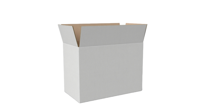 Kartonnen dozen, 230x150x300mm, B-golf, wit (1080)