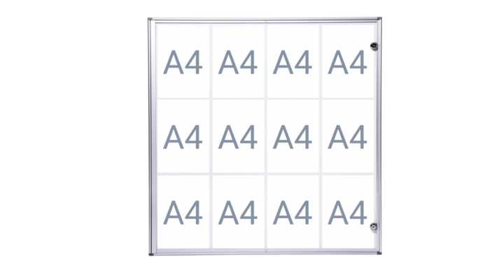 Binnenvitrine wand maulextraslim 12xa4 slot(6821208)