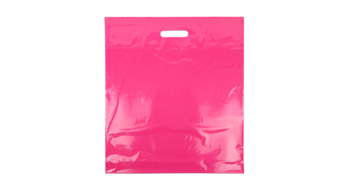 Draagtas, 45x50+2x4cm, ldpe, dkt, roze (400 stuks)