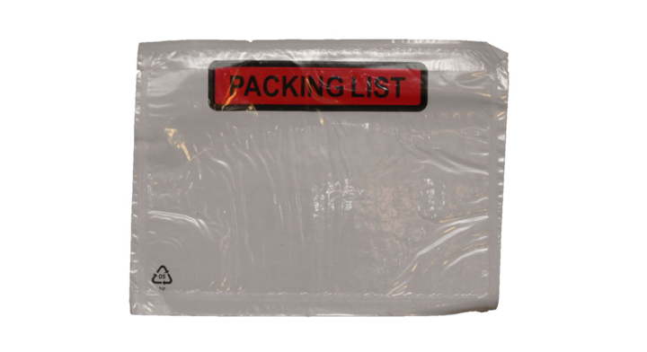 Paklijstenveloppen, 160x115 mm, 'Packing List', 1000 stuks