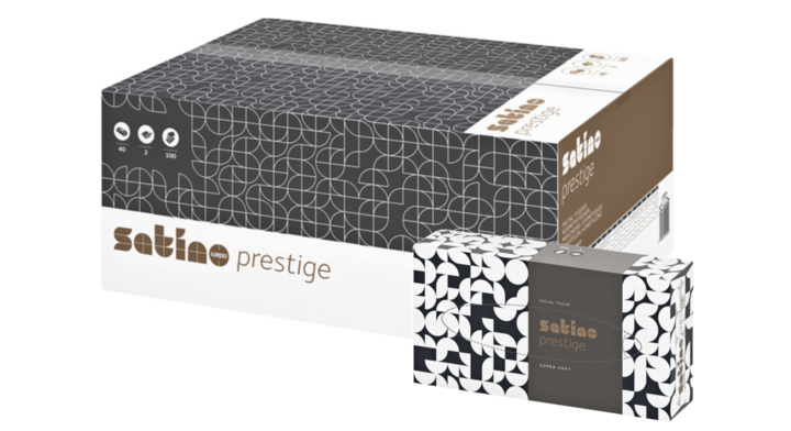 Satino Prestige | Facial Tissue | 2-Laags | Wit | 206450 (40 doos x 100 stuks)