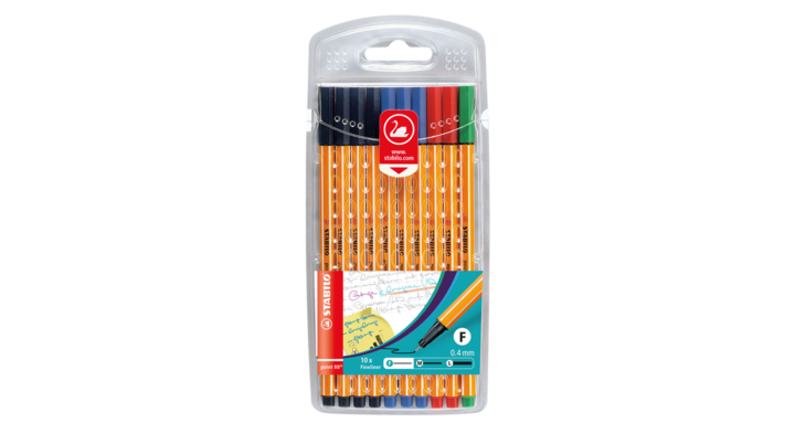 Fineliner stabilo point 88/10 office f ass 10st(87-1468)