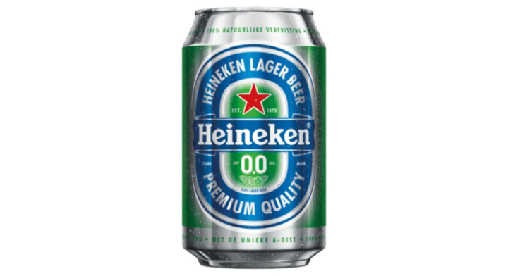 Bier heineken 0.0 blik 330ml(14635)