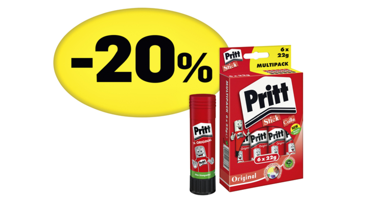 Lijmstift pritt PROMOPACK, 6 stuks a 22 gr