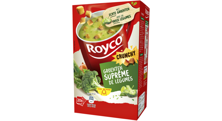 Soep royco groenten supreme met croutons 20 zakjes(46600)