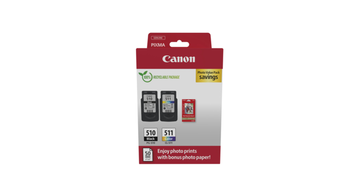 Inkcartridge canon pg-510/cl-511 multipack(2970b010)