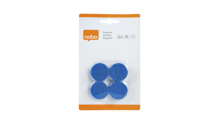 Magneet nobo 30mm blauw(1901450)