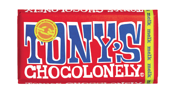 Chocolade tony chocolonely melk reep 180gr(nlrm180)