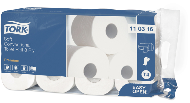 Tork Premium | Toiletpapier | 250 Vel | 3-Laags | T4 | Wit | 110316 (72 stuks)