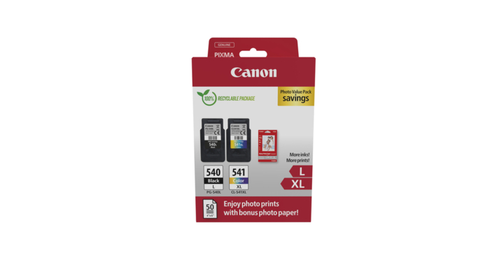 Inkcartridge canon pg-540xl cl-541xl photo value pack(244852