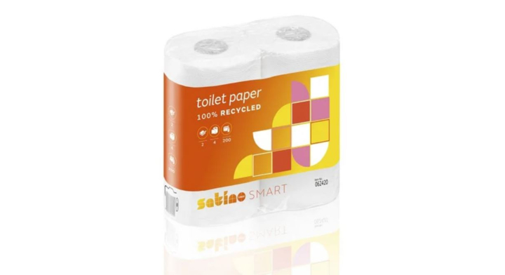 Satino Smart | Toiletpapier | 200 Vel | 2-Laags | MT1 | Wit | 062420 (64 stuks)