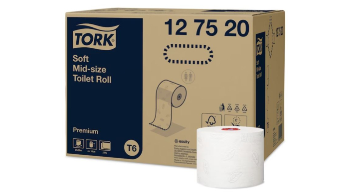 Tork Premium | Systeemrol Toiletpapier | 90 Meter | 2-Laags | T6 | Wit | 127520 (27 stuks)