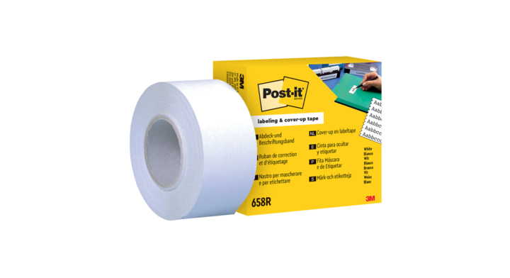 Correctietape 3m post-it 658r 25.4mmx18m 6regels