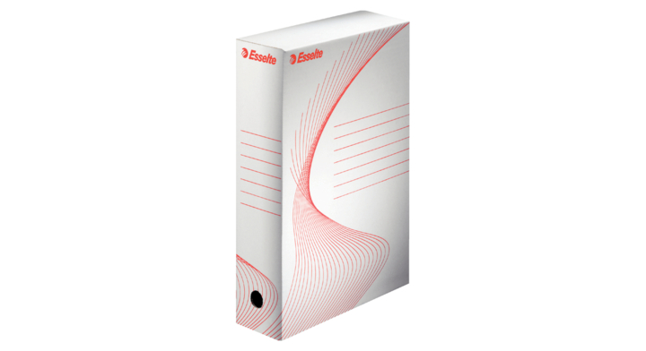 Archiefdoos esselte boxycolor 80mm 250x352mm wit(128001)