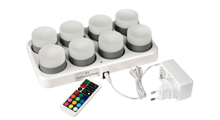 Duni Mini LED | Oplaadbare Lampjes | Set | Multicolor | 186495 (8 stuks)