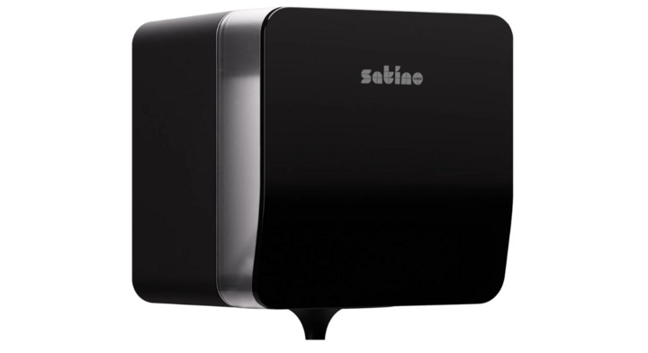 Satino Hyginity | Midi Poetsrol Dispenser | Centerfeed | CF1/CF40 | Zwart | 333417