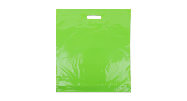 Draagtas, 45x50+2x4cm, ldpe, dkt, groen (400 stuks)