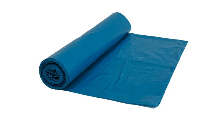 Vuilniszak | HDPE | 90x110cm | 150 Liter | T30 | Blauw (10 rollen x 25 zakken) 