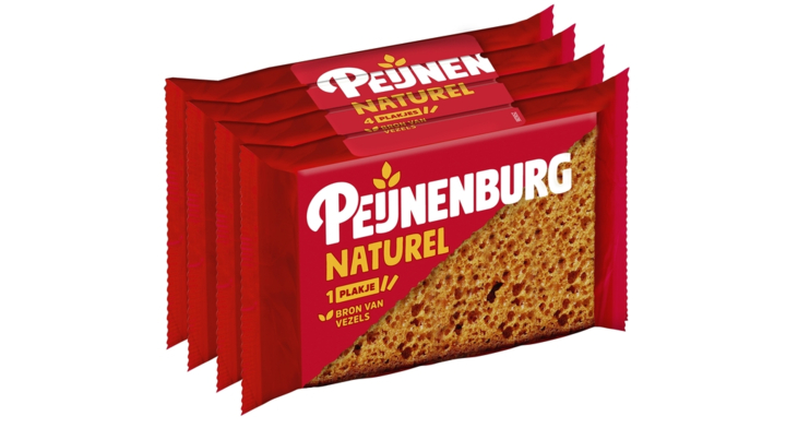 Koek peijnenburg naturel zon toegevoeg suik 4pack(23153)