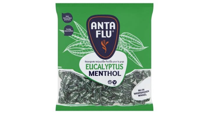 Keelpastilles anta flu eucalyptus zak 1 kilogram(38627)