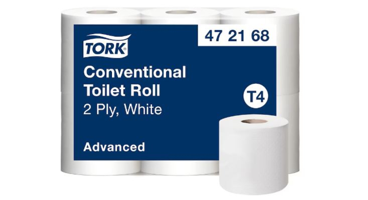 Tork Advanced | Toiletpapier | 400 Vel | 2-Laags | T4 | Wit | 472168 (42 stuks)