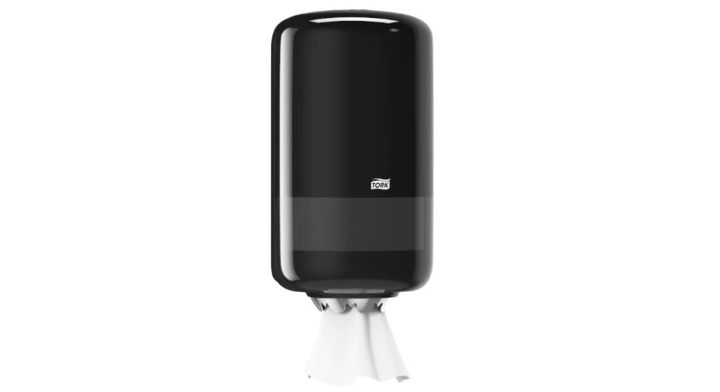 Tork | Mini Poetsrol Dispenser | Centerfeed | M1 | Zwart | 558008