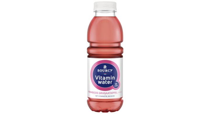 Water sourcy vitamin framboos/granaatap fles 500ml(18531)