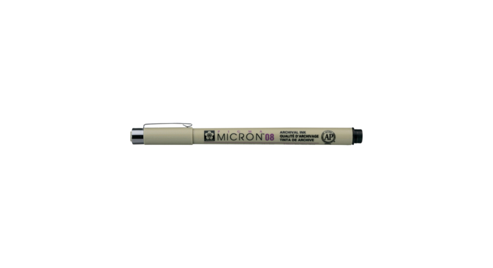 Fineliner bruynzeel pigma micron 0,5mm zwart