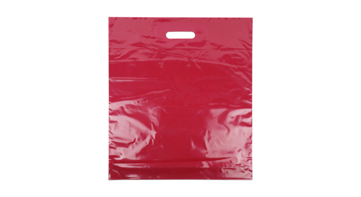 Draagtas, 45x50+2x4cm, ldpe, dkt, bordeaux (500 stuks)