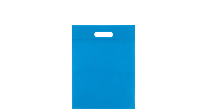 Draagtas, non-woven, 30x40cm, greep gestanst, blauw (400 st)