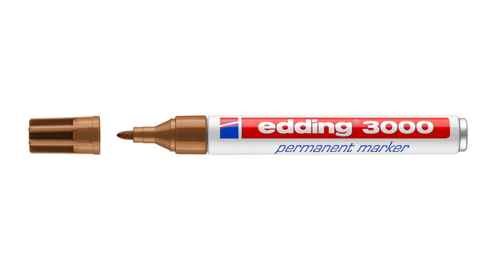 Viltstift edding 3000 rond 1.5-3mm okergeel(4-3000013)