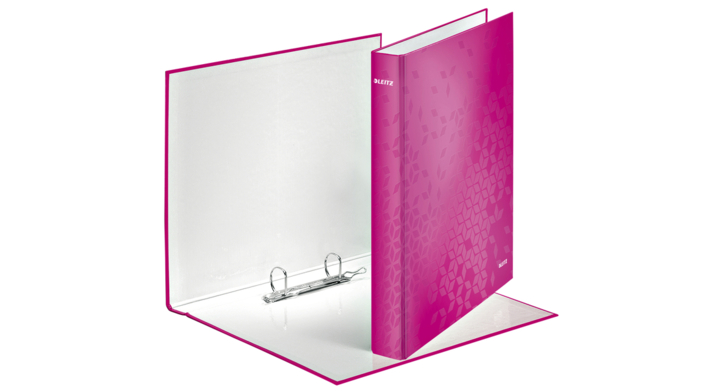 Ringband leitz wow 4241 2rings a4 roze(42410023)