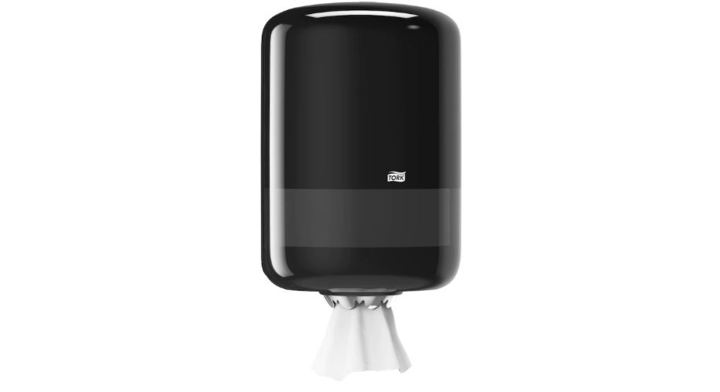 Tork | Midi Poetsrol Dispenser | Centerfeed | M2 | Zwart | 559008